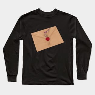 Envelope waxed sealed with flowers Long Sleeve T-Shirt